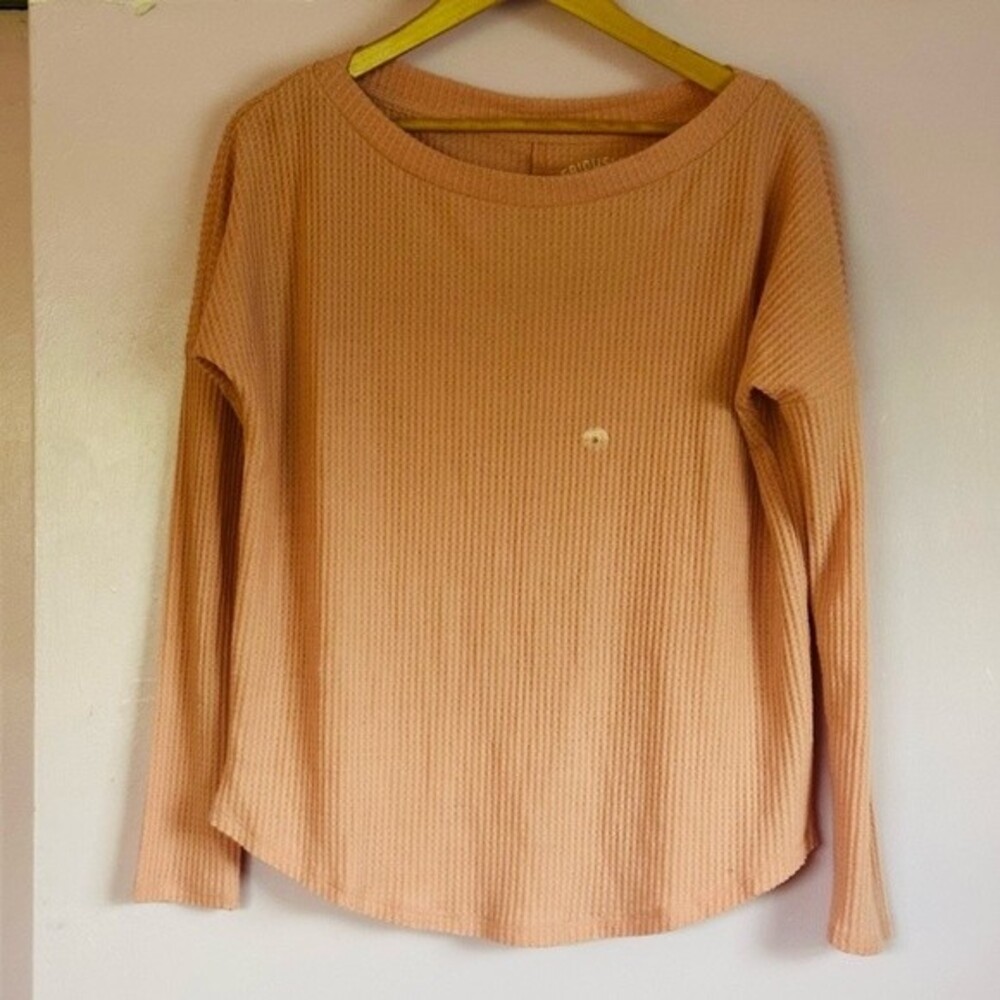 NWT Aero Seriously Soft Perfect Waffle Tee Sz S Pink